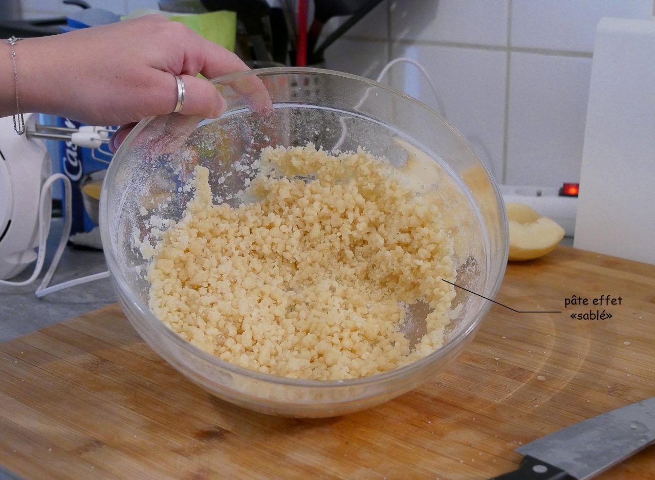 pâte effet sablé crumble - juliesliberties