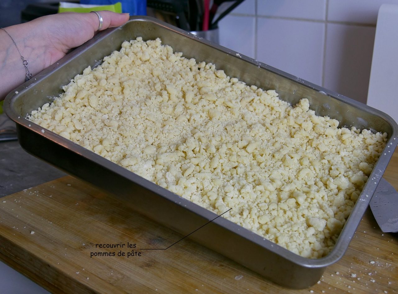 pâte sur pomme crumble - juliesliberties