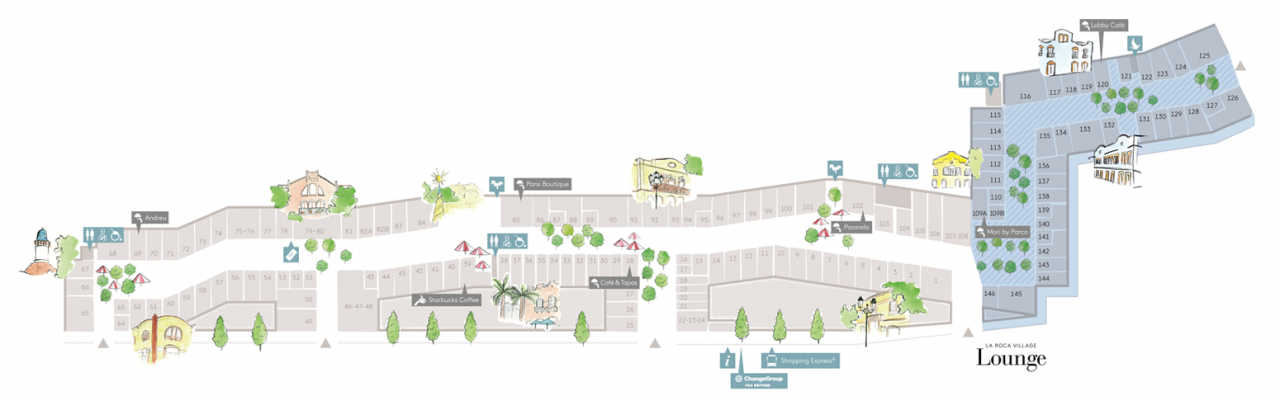 plan roca village barcelone - juliesliberties