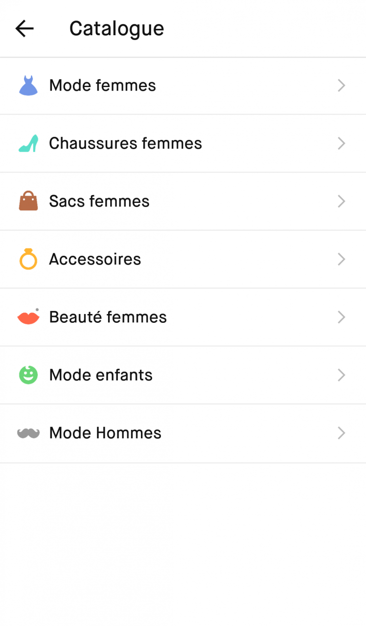 choix catégorie article Vinted - juliesliberties