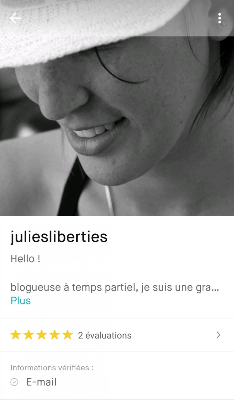 evaluation profil Vinted - juliesliberties